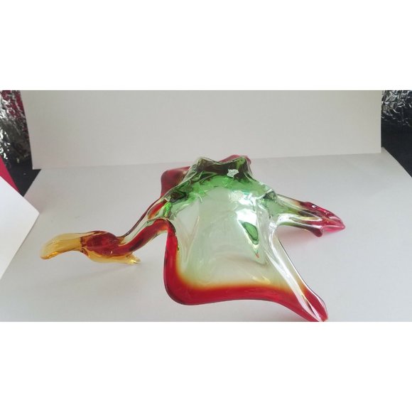 Vintage Murano Art Glass Duck in flight Dish Bowl Figurine 13" long - Picture 10 of 10